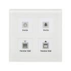 MDT - MDT KNX Glastaster 4-fach Plus weiß