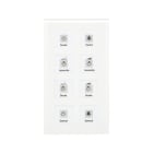MDT - MDT KNX Glastaster 8-fach Plus weiß