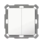 MDT - MDT KNX Taster Light 55 Basic 2-fach, reinweiß glänzend