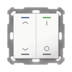MDT - MDT KNX Taster Light 55 x 55 mm 2-fach RGBW, reinweiß glänzend, Jal./Schalten