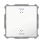 MDT - MDT KNX Taster Light 63x63mm 1fach, RGBW mit Temp.sensor, Studioweiß gl, Jalousie