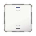 MDT - MDT KNX Taster Light 63 x 63 mm 1-fach ohne Temp.sensor reinweiß, Jalousie