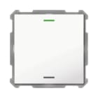 MDT - MDT KNX Taster Light 63 x 63 mm 1-fach ohne Temp.sensor reinweiß, Neutral