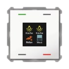 MDT - MDT KNX Taster Light 63 x 63 mm 4-fach mit Farbdisplay und Temp.sensor reinweiß