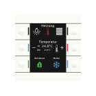 MDT - MDT KNX Tastsensor Smart 86 mit Farbdisplay und RTR reinweiß glänzen