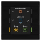 MDT - MDT KNX Taster Smart 86 mit Farbdisplay Kunststoff schwarz matt