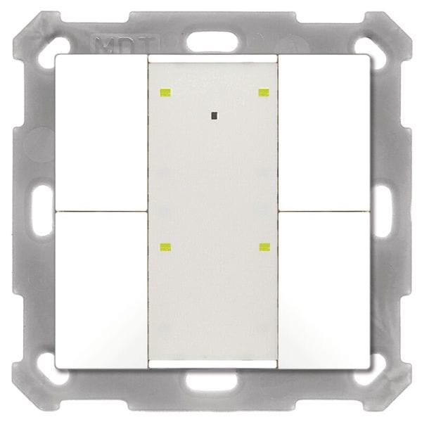 MDT - MDT KNX Tastsensor 4-fach Plus reinweiß glänzend