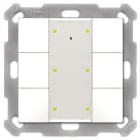 MDT - MDT KNX Tastsensor 6-fach Plus reinweiß matt