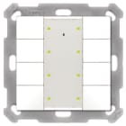 MDT - MDT KNX Tastsensor 8-fach Plus reinweiß glänzend