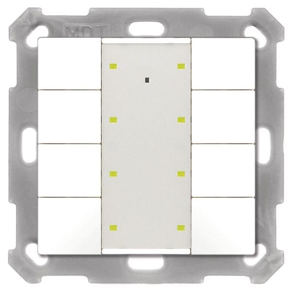 MDT - MDT KNX Tastsensor 8-fach Plus reinweiß matt