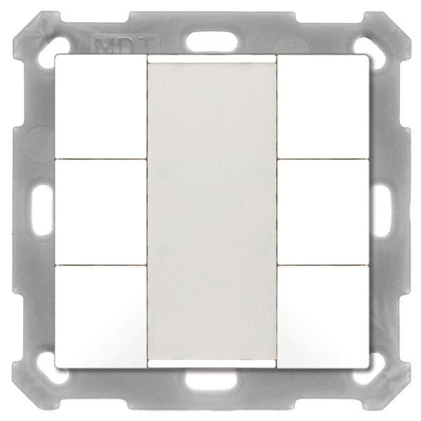 MDT - MDT KNX Tastsensor 6-fach reinweiß matt