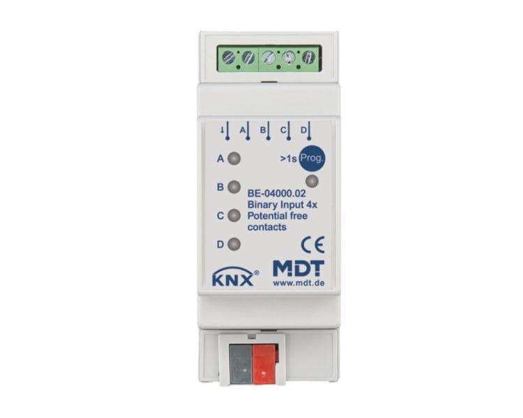 MDT - MDT KNX Binäreingang 4-fach pot.frei REG