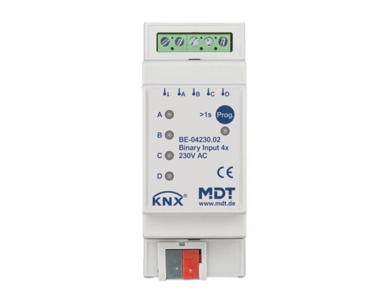 MDT - MDT KNX Binäreingang 4-fach 230 V REG