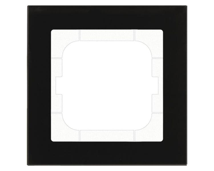 MDT - MDT Rahmen 1-fach 63 x 63 mm Glas schwarz