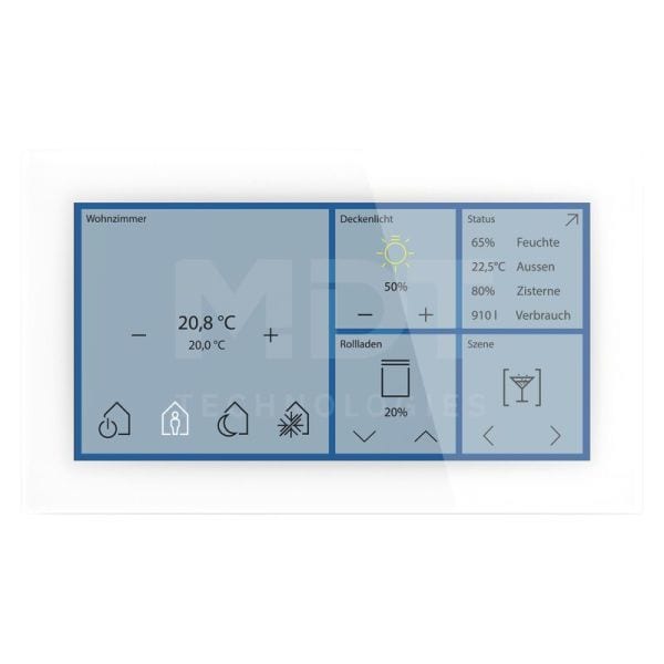 MDT - MDT KNX Glas Touch Smart 6 Zoll KNX Secure Weiß