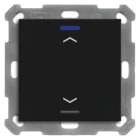 MDT - MDT KNX Taster Light 55x55mm 1-fach RGBW, schwarz matt, Jalousie