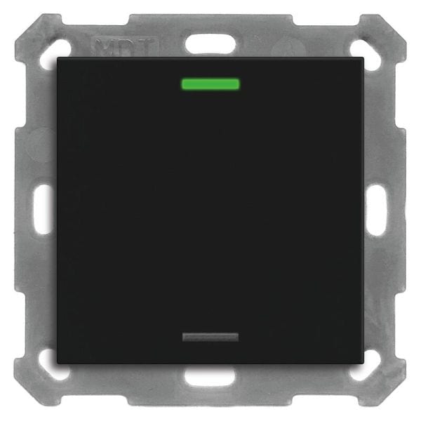 MDT - MDT KNX Taster Light 55x55mm 1-fach RGBW, schwarz matt, Neutral
