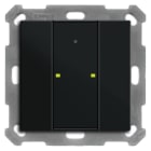 MDT - MDT KNX Taster Plus 55x55 2-fach schwarz matt