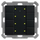 MDT - MDT KNX Taster Plus 55x55 8-fach schwarz matt