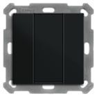 MDT - MDT KNX Taster 55x55 2-fach schwarz matt
