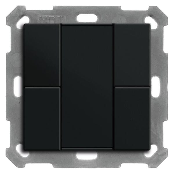 MDT - MDT KNX Taster 55x55 4-fach schwarz matt
