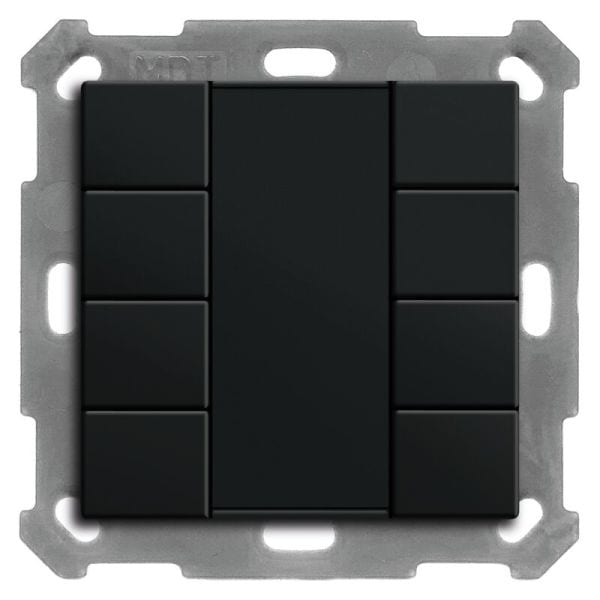 MDT - MDT KNX Taster 55x55 8-fach schwarz matt