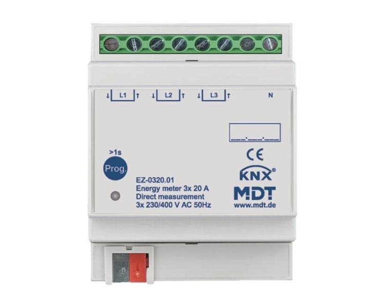 MDT - MDT KNX Energiezähler 3-polig 20 A REG