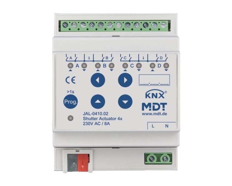 MDT - MDT KNX Jalousieaktor 4-fach REG
