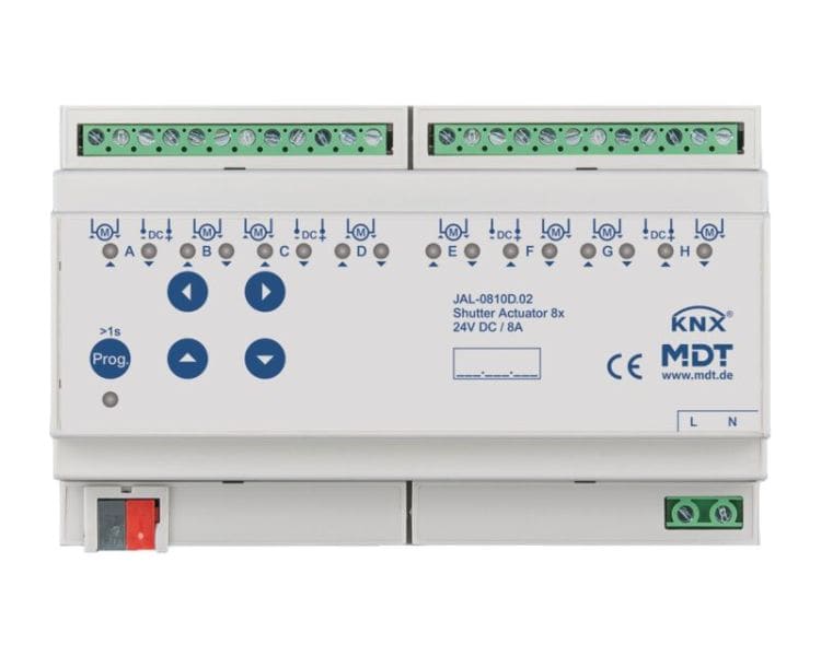MDT - MDT KNX Jalousieaktor 8-fach 24 V DC REG