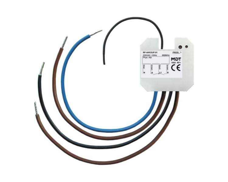 MDT - MDT KNX-RF+ Schaltaktor 2-fach Up