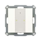 MDT - MDT KNX-RF+ Tastsensor 2-fach Plus mit Schaltaktor reinweiß matt