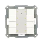 MDT - MDT KNX-RF+ Tastsensor 8-fach Plus mit Schaltaktor reinweiß matt