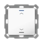MDT - MDT KNX RF+ Taster Light 55 1f, RGBW mit Temp., reinweiß gl., Jalousie,secure