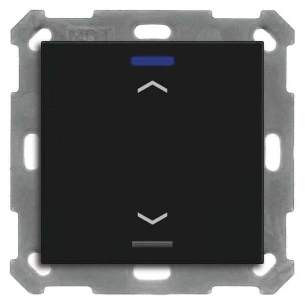 MDT - MDT KNX RF+ Taster Light 55 1f, RGBW mit Temp., schwarz matt, Jalousie,secure