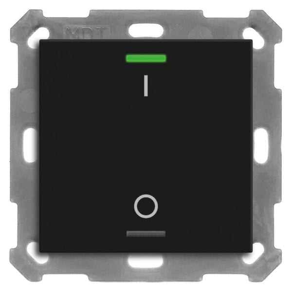 MDT - MDT KNX RF+ Taster Light 55 1f, RGBW mit Temp., schwarz matt, Schalten,secure