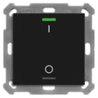 MDT - MDT KNX RF+ Taster Light 55 1f, RGBW mit Temp., schwarz matt, Schalten,secure