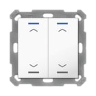 MDT - MDT KNX RF+ Taster Light 55 2f, RGBW mit Temp., reinweiß gl., Jalousie,secure