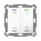 MDT - MDT KNX RF+ Taster Light 55 2f, RGBW mit Temp., reinweiß gl.,Jal._Sch.,secure