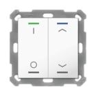MDT - MDT KNX RF+ Taster Light 55 2f, RGBW mit Temp., reinweiß gl.,Sch._Jal.,secure