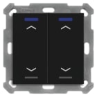 MDT - MDT KNX RF+ Taster Light 55 2f, RGBW mit Temp., schwarz matt, Jalousie,secure