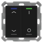 MDT - MDT KNX RF+ Taster Light 55 2f, RGBW mit Temp., schwarz matt,Jal._Sch.,secure