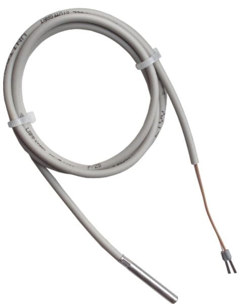 MDT - MDT PT1000 Temperaturfühler mit 1 m Anschlußkabel und 6 mm Hülse