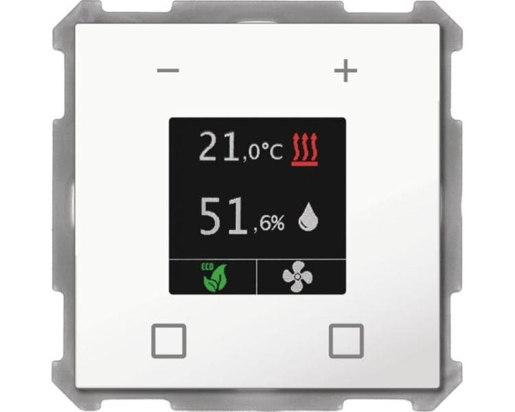 MDT - MDT KNX 63 x 63 mm Nebenstelle mit Farbdisplay reinweiß glänzend UP