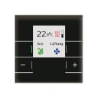 MDT - MDT KNX Glas Raumtemperaturregler Smart mit Farbdisplay schwarz