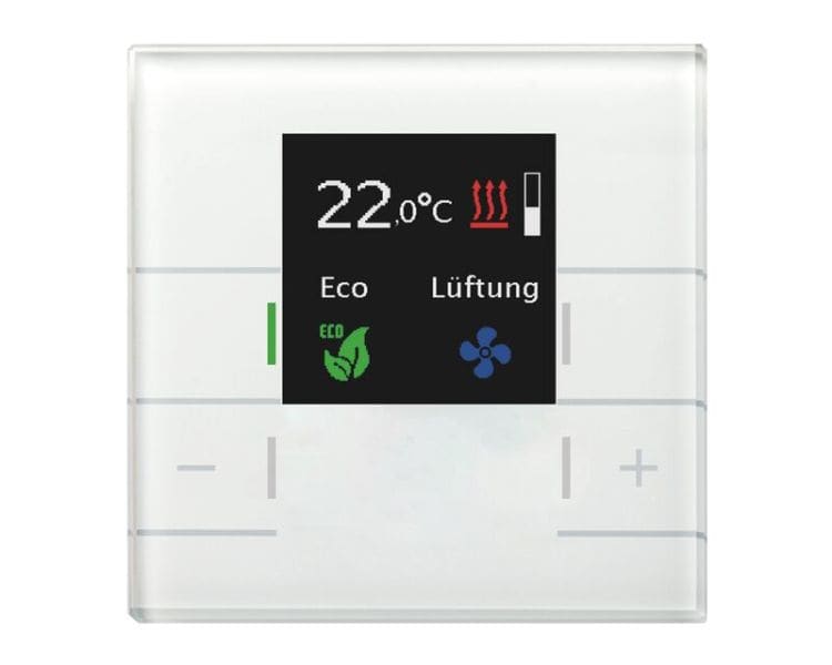 MDT - MDT KNX Glas Raumtemperaturregler Smart mit Farbdisplay weiß