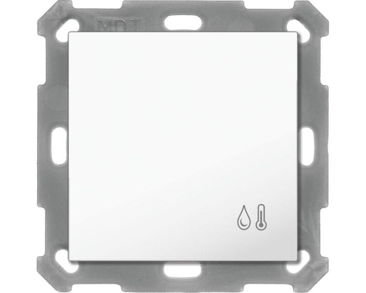 MDT - MDT KNX 55 x 55 mm Objektregler reinweiß glänzend UP