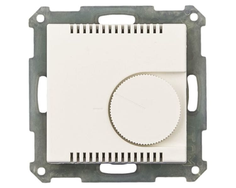 MDT - MDT KNX 55 x 55 mm Raumtemperaturregler mit Einstellrad reinweiß matt