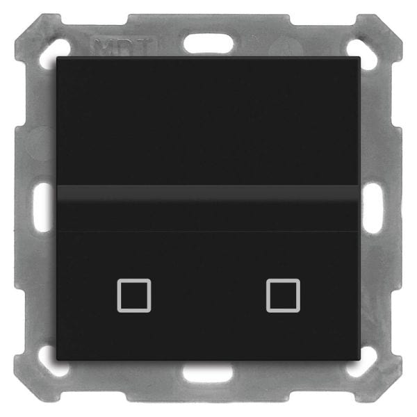 MDT - MDT KNX 55x55mm Bewegungsmelder mit Temp.sensor schwarz matt Up
