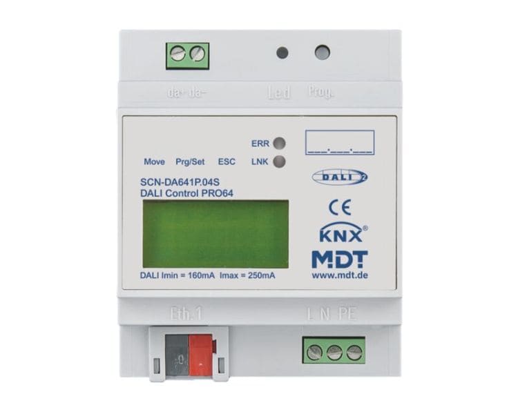 MDT - MDT KNX DALIControl IP Gateway PRO64 DALI-2 REG