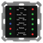 MDT - MDT KNX LED Anzeige 12-fach 55x55 schwarz matt